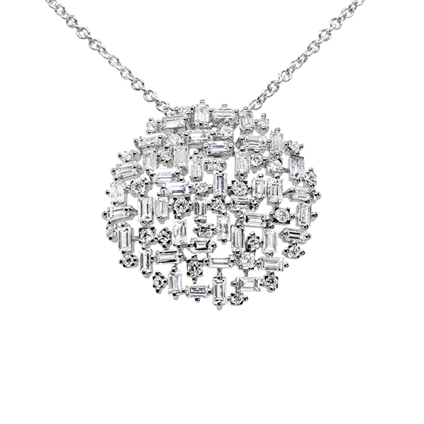 18K Diamond Circle Pendant on Chain